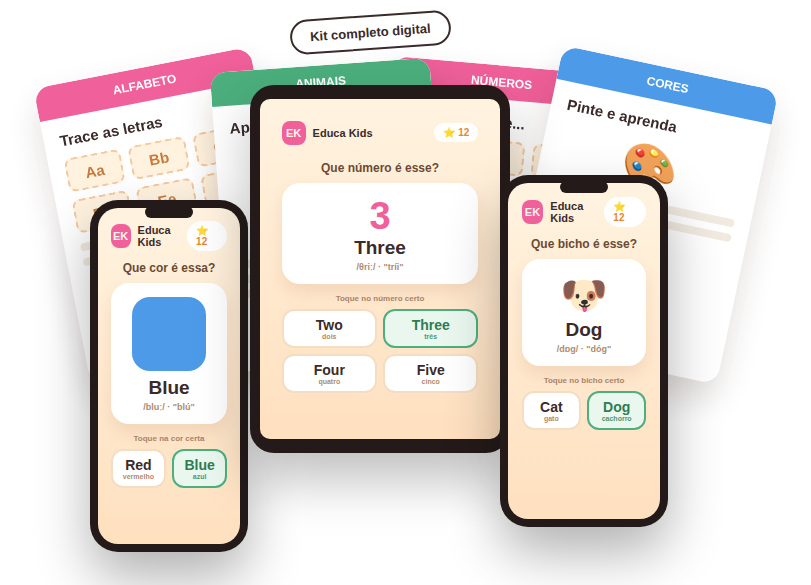 App Educa Kids Inglês